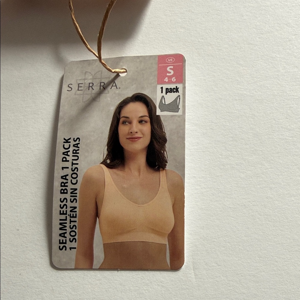 Serra Wireless Seamless Bralette - Beige - Picture 2 of 4